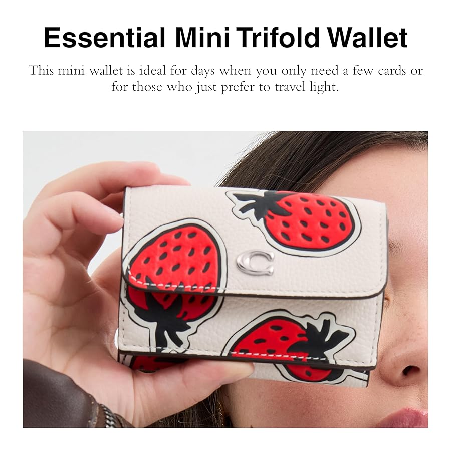 Amazon.com: Coach Essential Mini Trifold Wallet, Chalk Multi Amazon.com: Coach Essential Mini Trifold Wallet, Chalk Multi